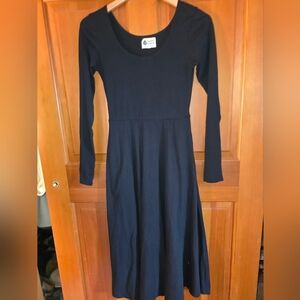 Happy Earth Organic Cotton Maxi Dress. Black Size Small With Pockets